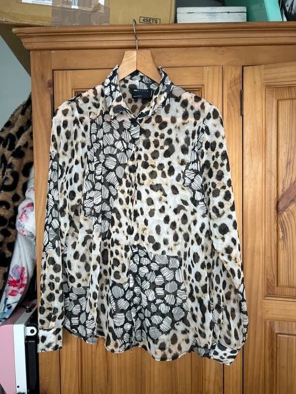 ASOS Design ASOS Design leopard print shirt/ blouse