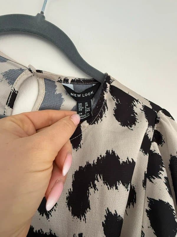 New Look Newlook Silk peplum Top