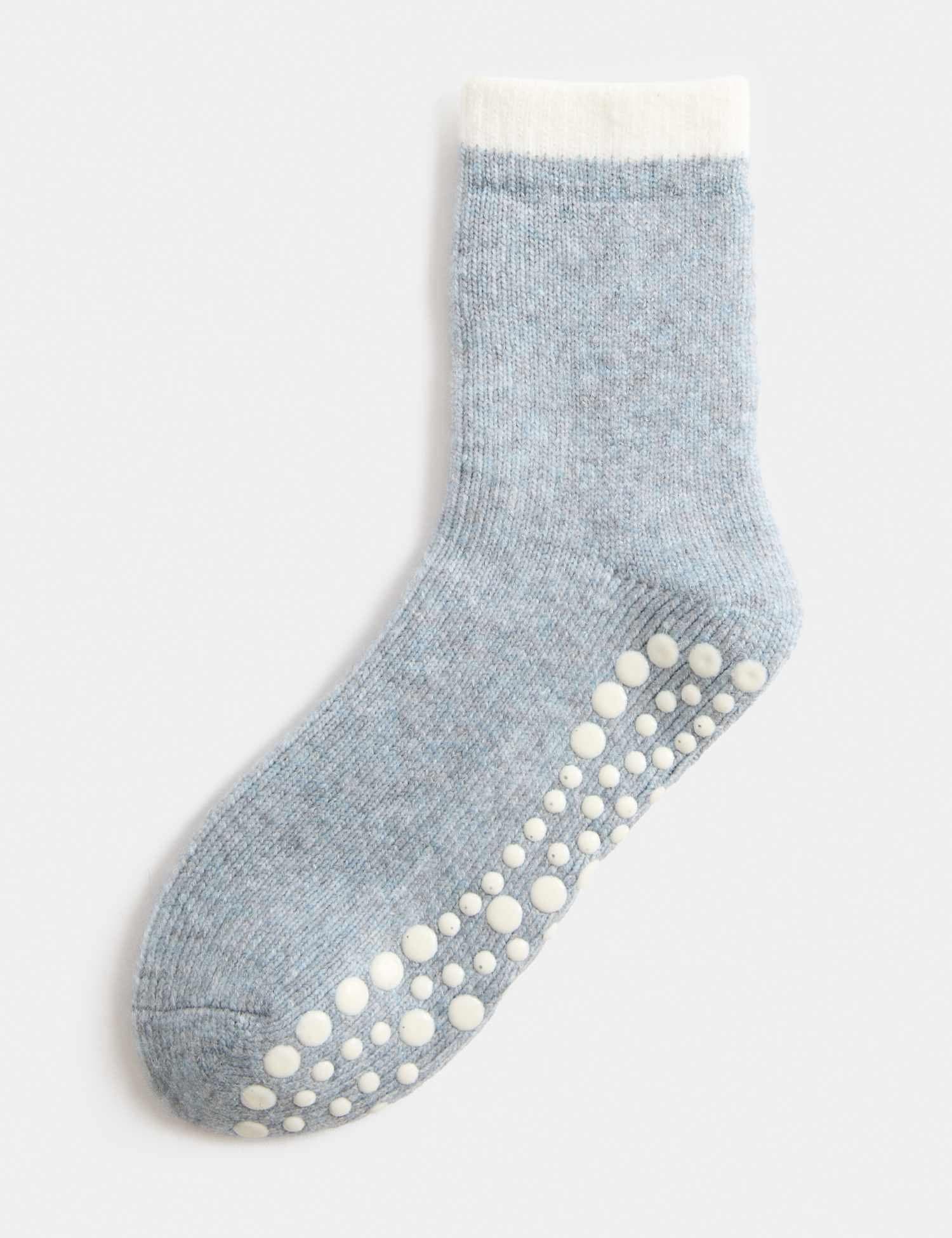 Marks & Spencer M&S Slipper Socks Blue Mix