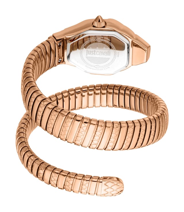 Just Cavalli Just Cavalli Women's Snake Watch Rose Gold Color Case & Dial SS Bracelet - 2