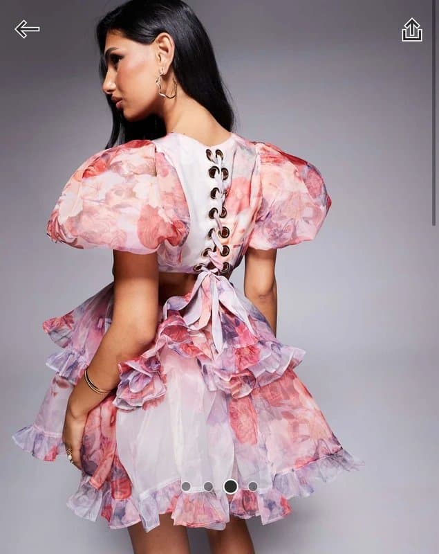 ASOS ASOS luxe organza dress size 10