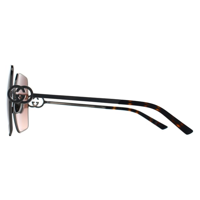 Gucci Gucci Women's Square Silver Brown Gradient GG2163S - 3