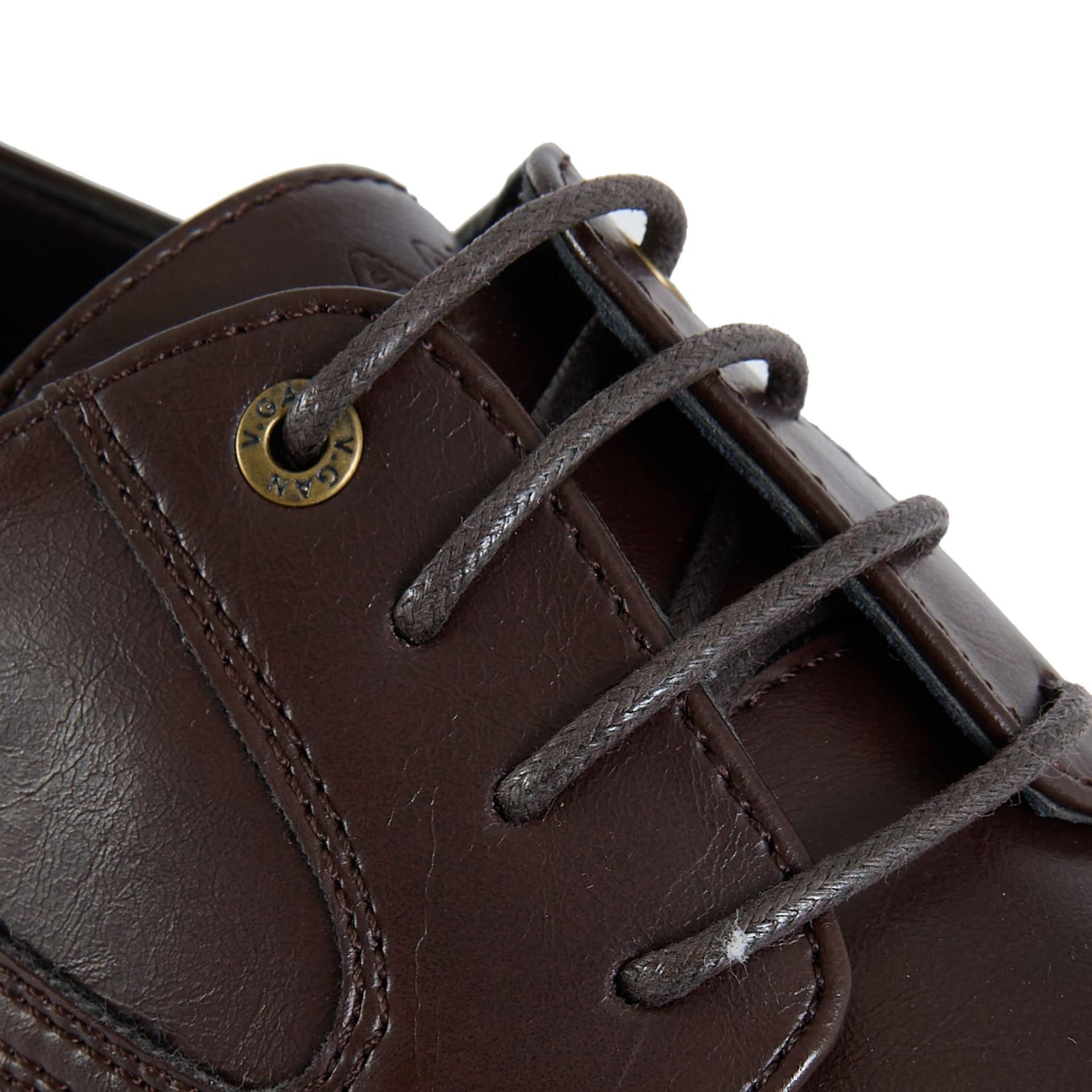 V.GAN V.GAN Men's Americano Derby Shoes in Brown - 4