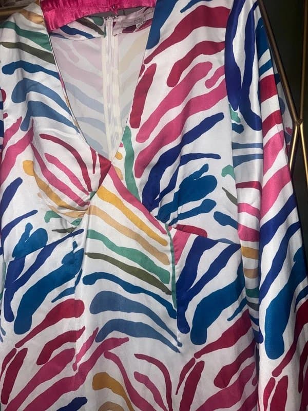 Never Fully Dressed NFD Vibrant Zebra Mini Skirt Size 12 NEW