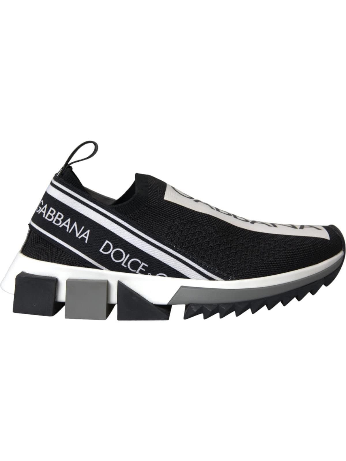Dolce & Gabbana Dolce & Gabbana Black White Slip On Sneakers