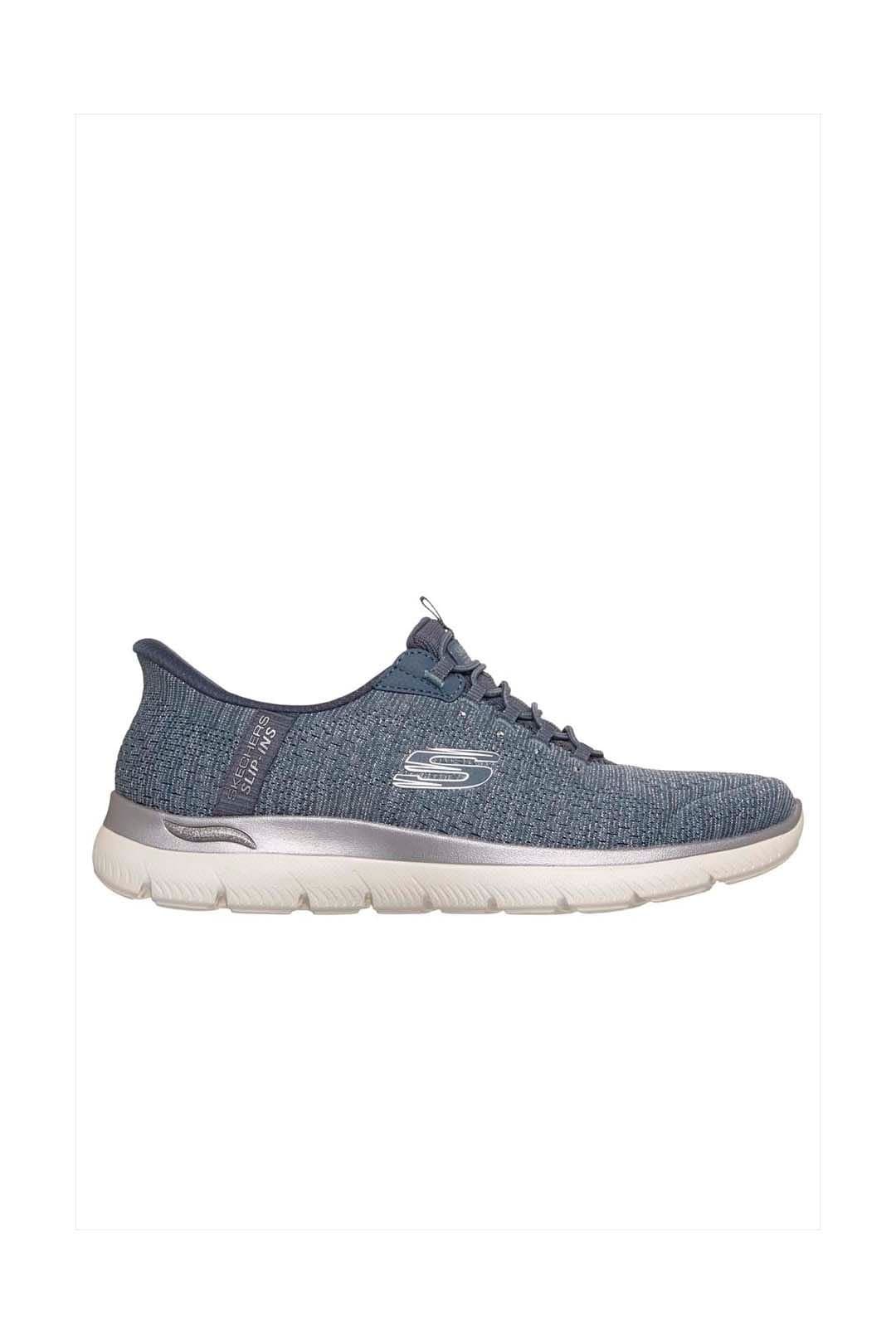 Skechers Skechers Women's Arch Fit Summits Martha Stewart Mesh Slip-Ins Trainers Slate Grey in Silver