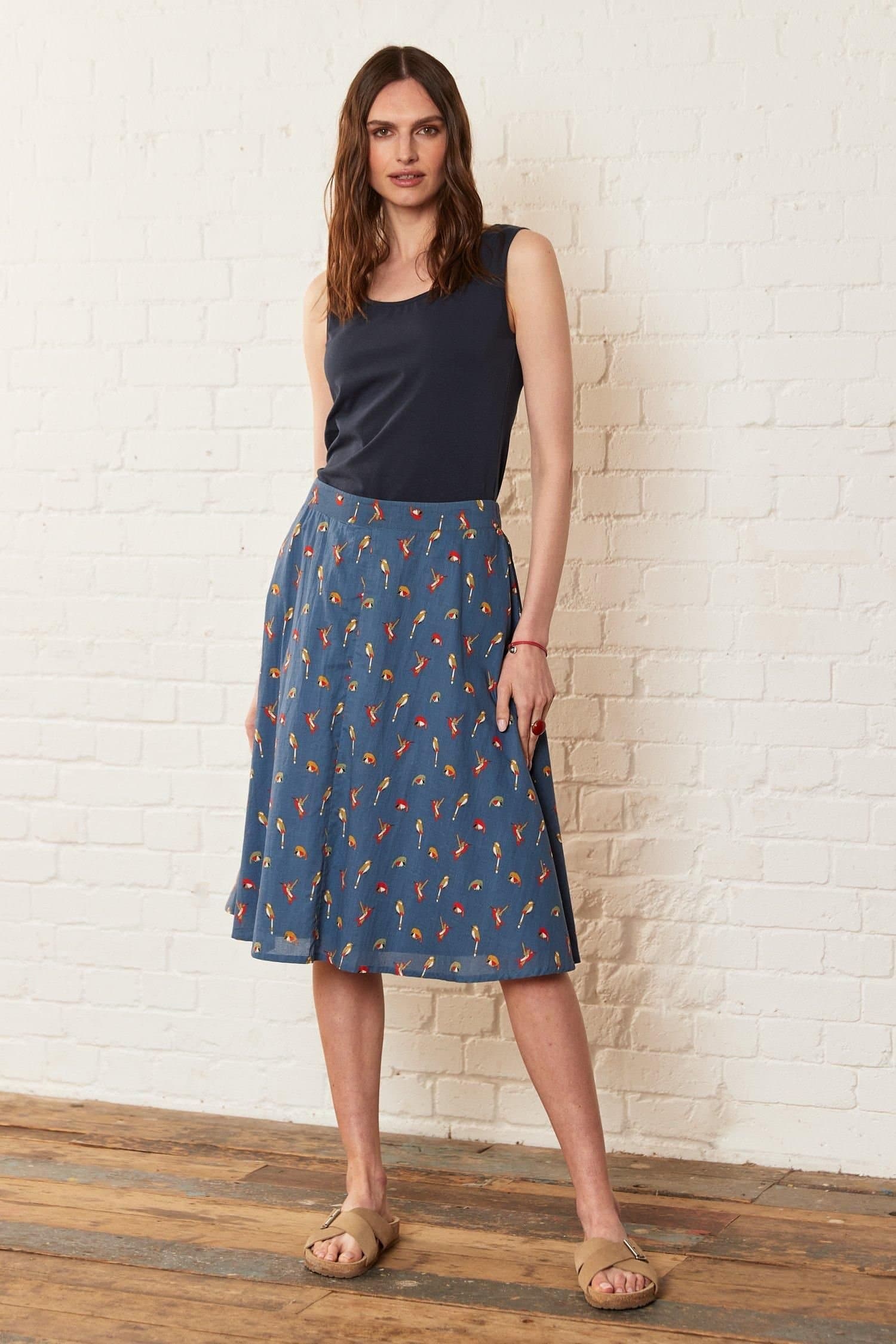 Nomads Clothing Nomads Clothing Women's BCI Cotton Skirt in Blue