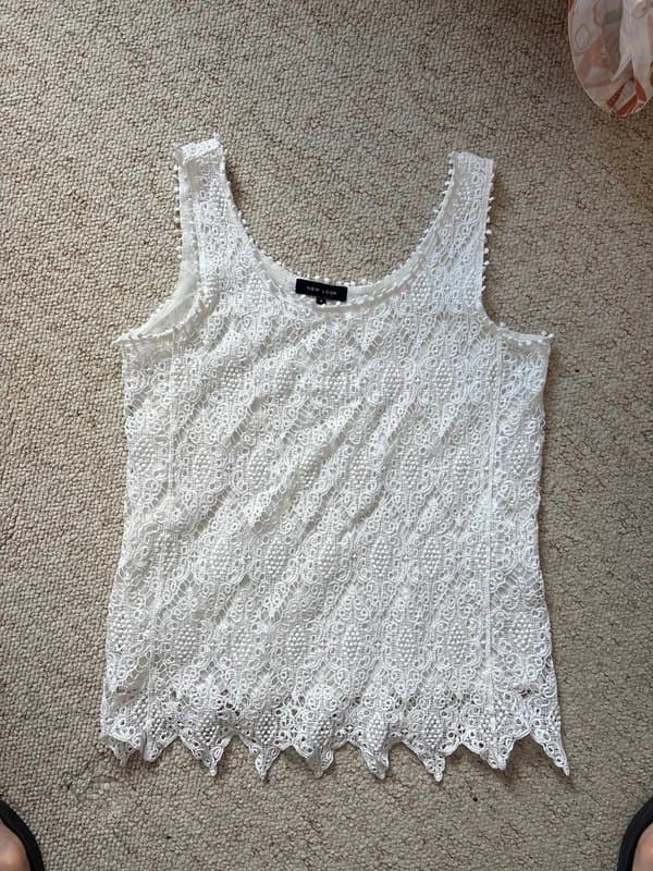 New Look Crocheted Summer Vest Top size Small