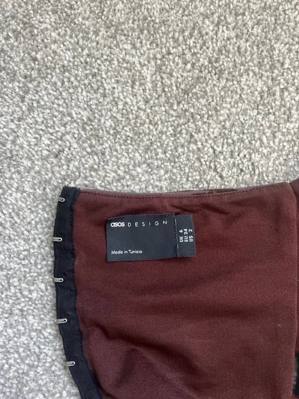 ASOS Brown corset crop