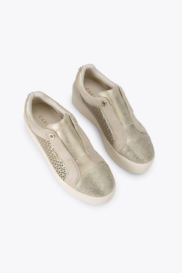 Carvela Carvela Women's 'Connected Laser Trainer' Trainers in Gold - 2