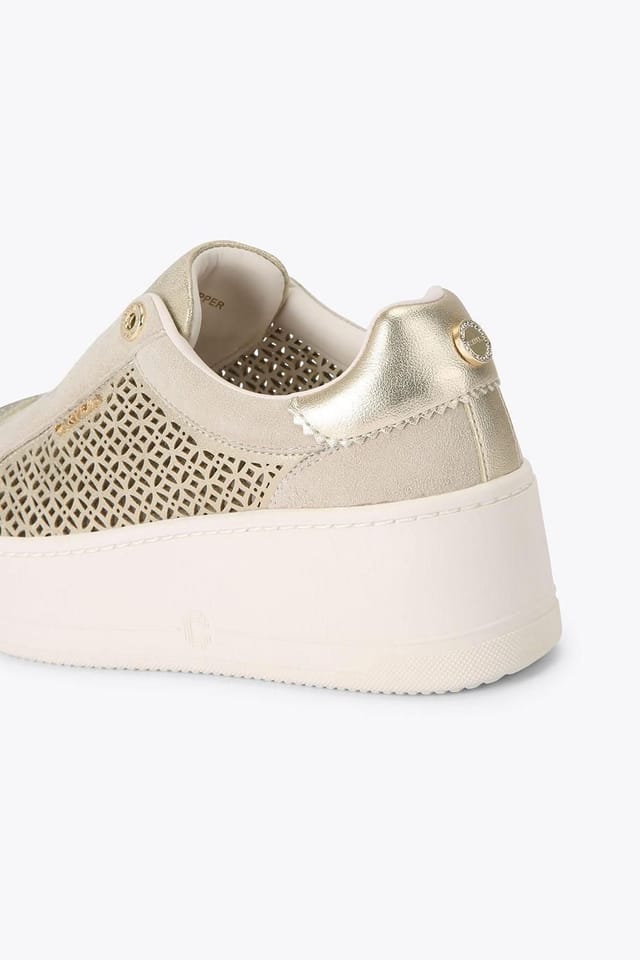 Carvela Carvela Women's 'Connected Laser Trainer' Trainers in Gold - 3