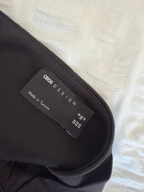 ASOS Design ASOS Design Black Satin Bandeau