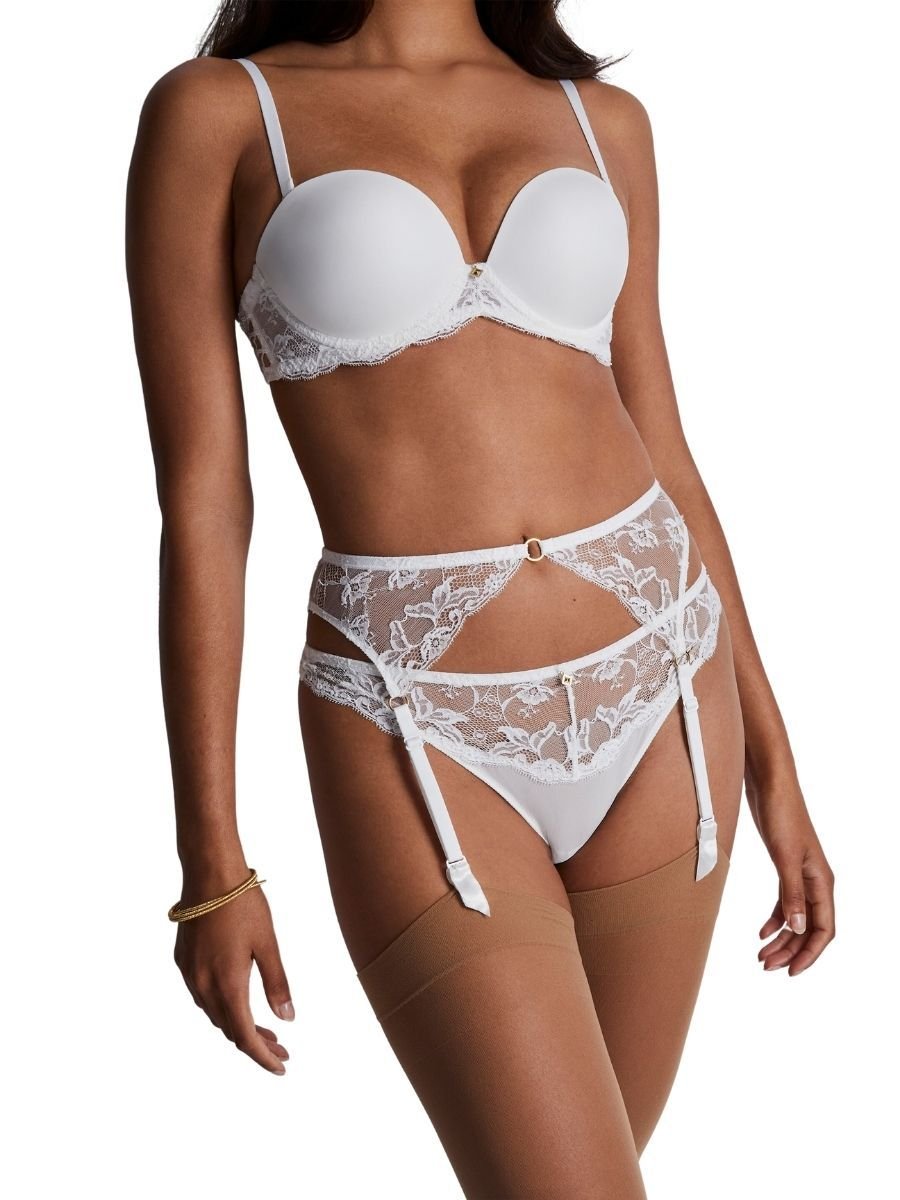 Aubade Aubade Women's Kiss Of Love Suspender in White - 3