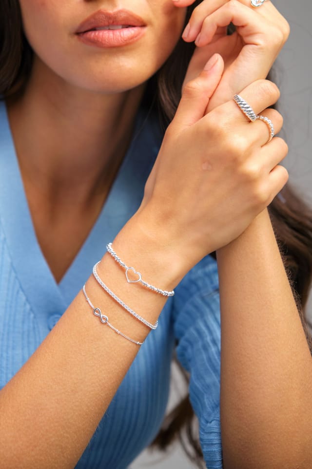 Simply Silver Simply Silver Women's Sterling Silver 925 Cubic Zirconia Fine Tennis Bracelet - 2