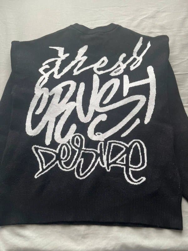 Bershka Bershka crush knitted jumper in black XS