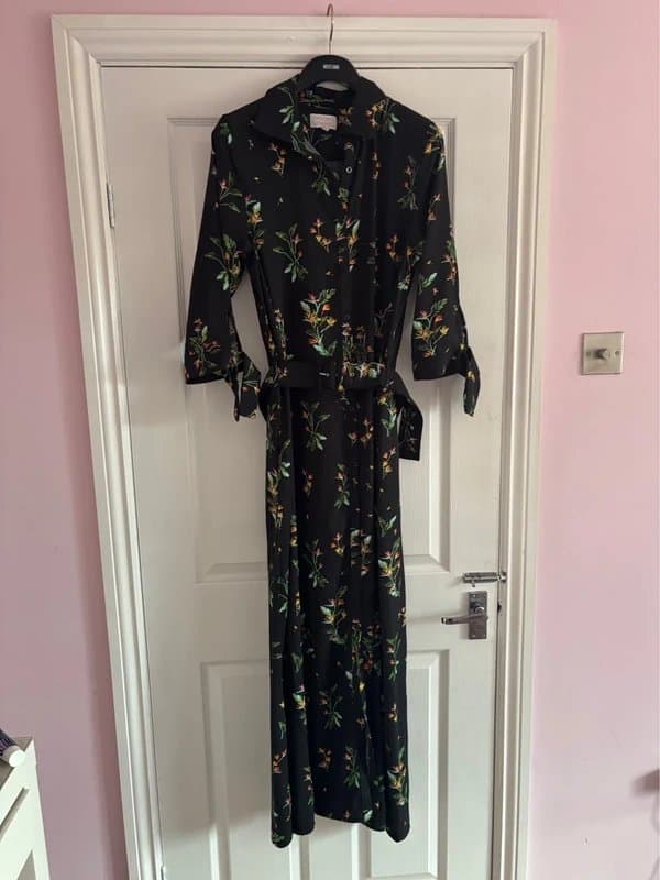 Dancing Leopard Dancing leopard 16-18 plunge maxi dress pockets work wedding holiday same day post