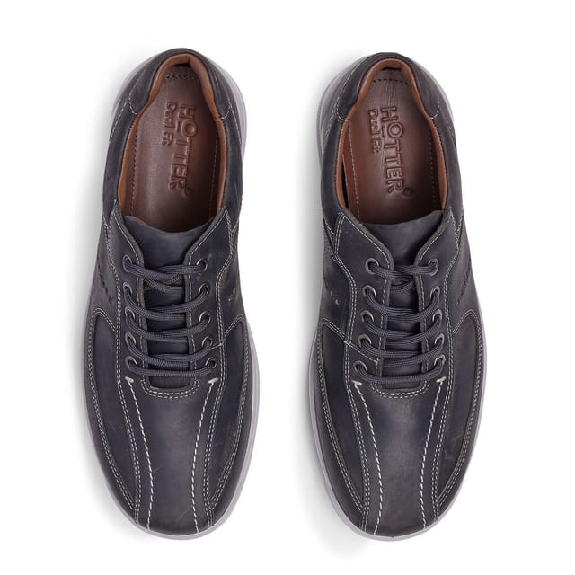 Hotter Hotter Men's 'Lance' Lace-Up Shoe in Dark Grey - 3