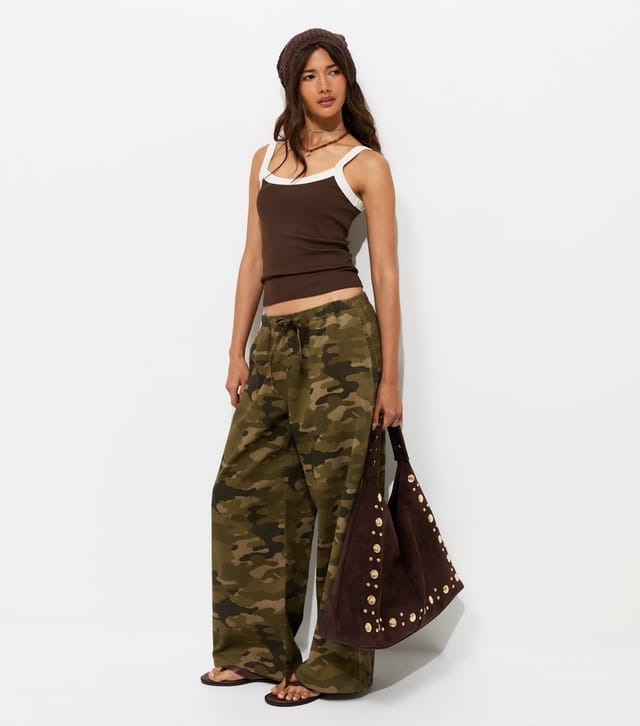 New Look Women's Brown Ribbed Scoop Neck Cami Top New Look - 3