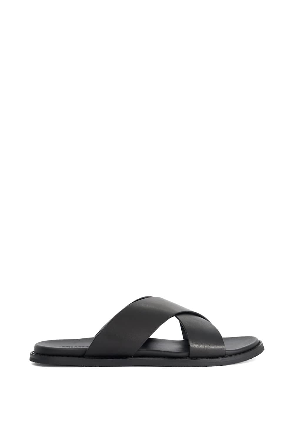 Dune London Dune London Men's 'Interestingg' Leather Sandals in Black