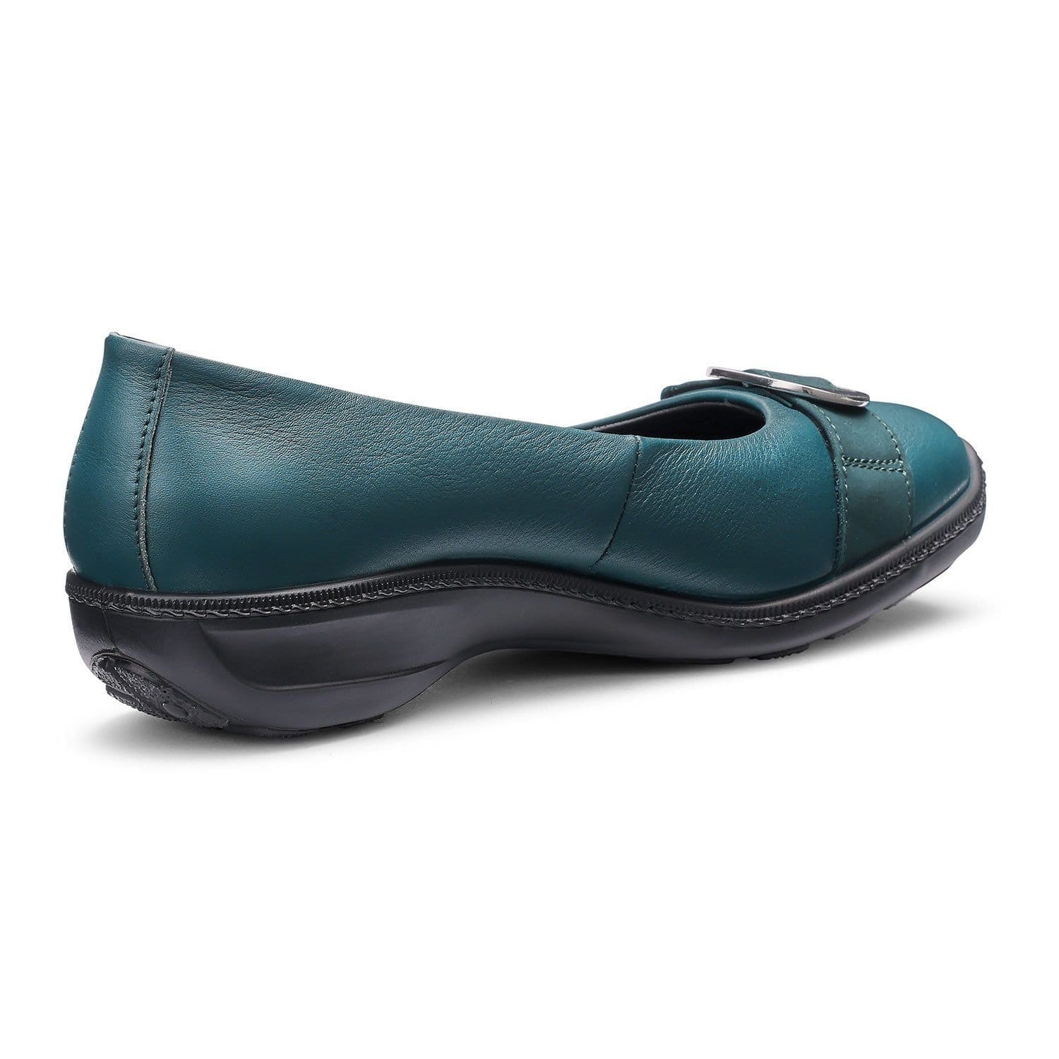 Hotter Hotter Women's 'Grace' Ballet Pumps in Teal - 4