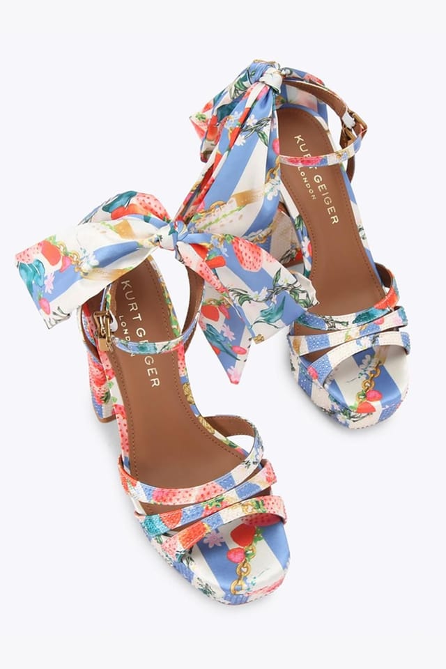 Kurt Geiger London Kurt Geiger London Women's 'Brixton Platform' Fabric Heels in White - 2