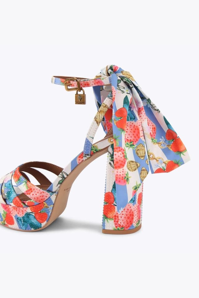 Kurt Geiger London Kurt Geiger London Women's 'Brixton Platform' Fabric Heels in White - 3