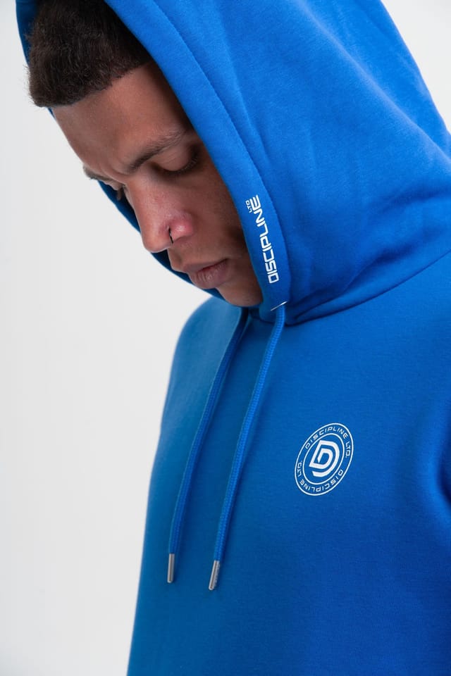 Discipline 365 Discipline 365 Men's Discipline Unisex Hoodie with Pockets in Blue - 2