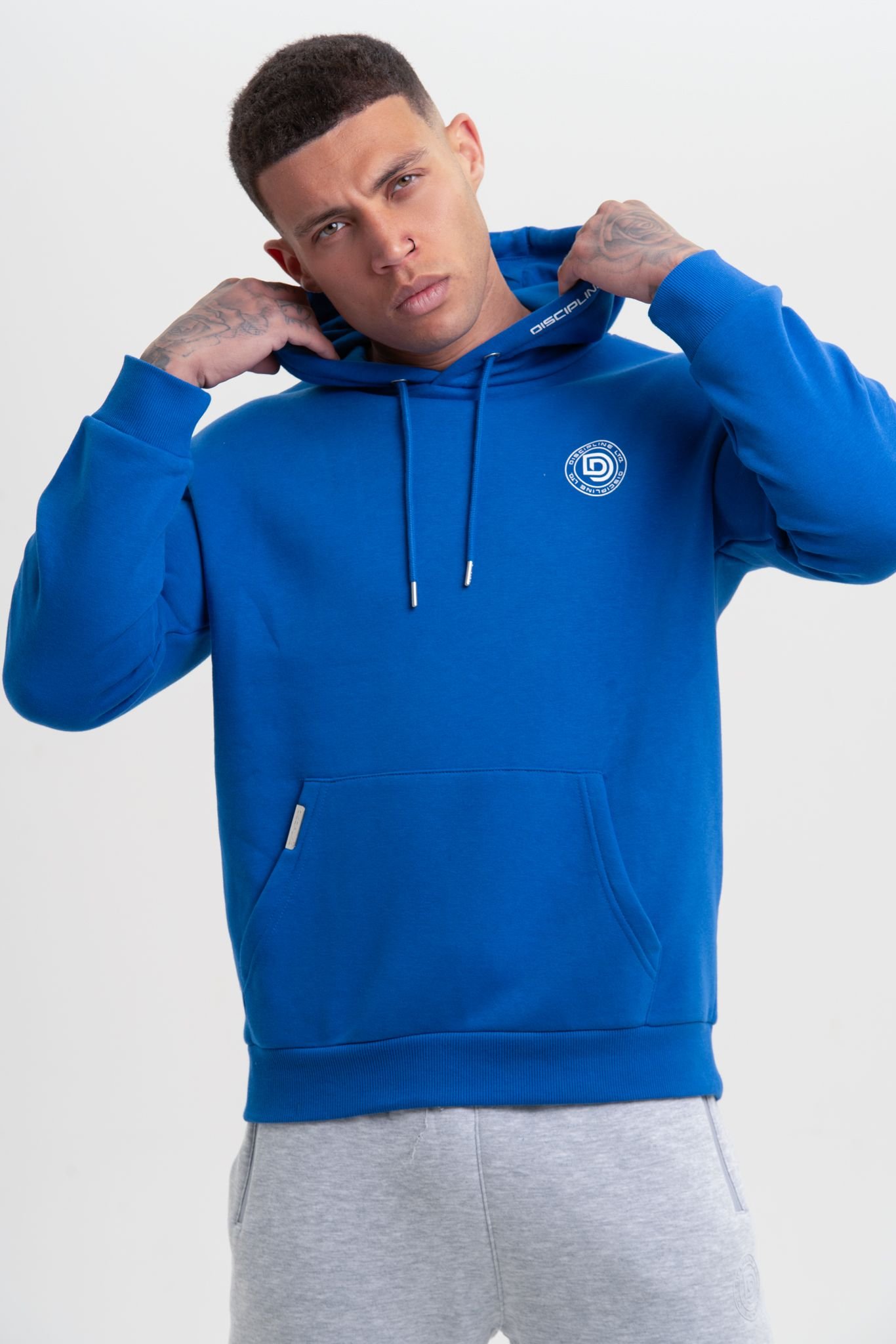 Discipline 365 Discipline 365 Men's Discipline Unisex Hoodie with Pockets in Blue - 3