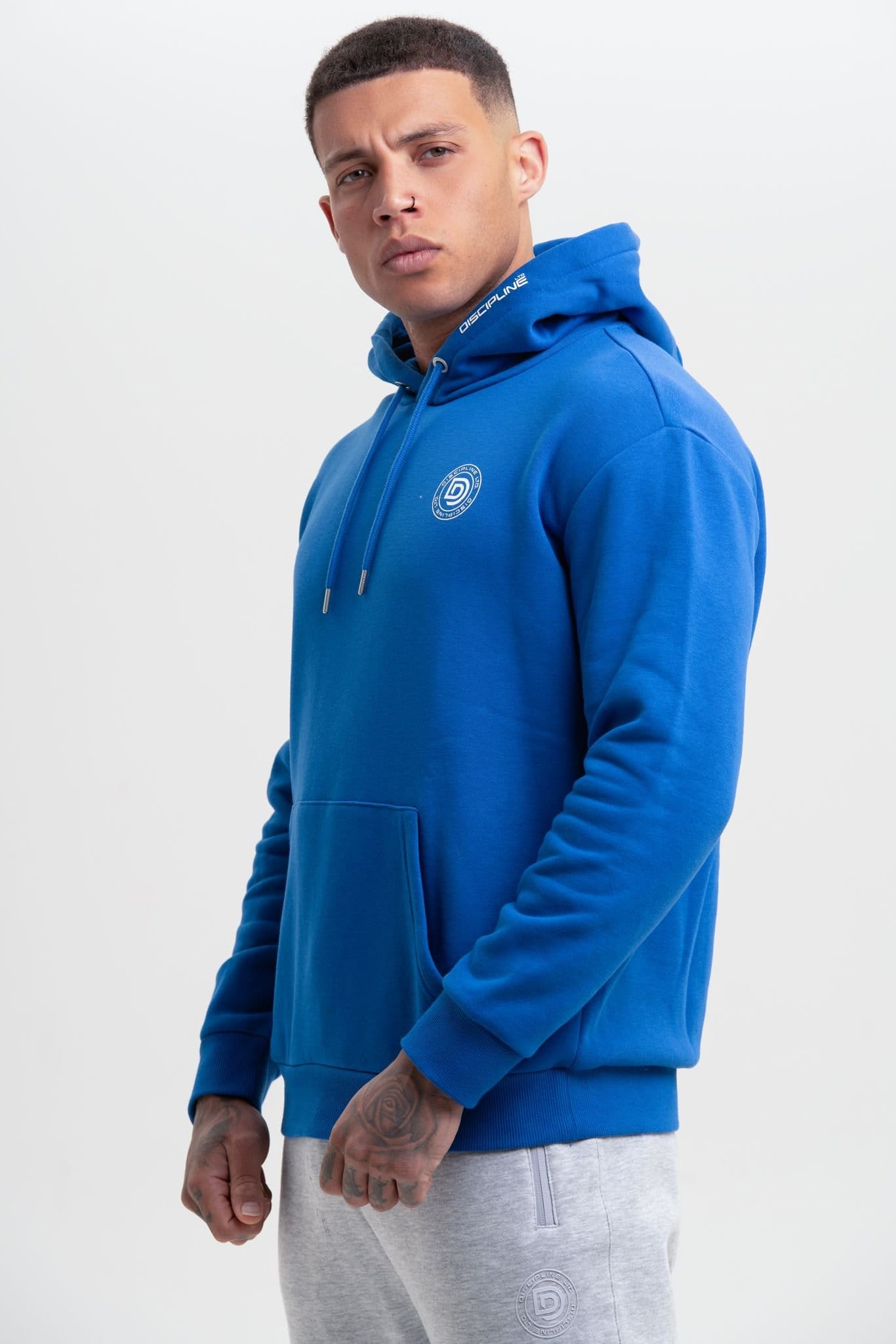 Discipline 365 Discipline 365 Men's Discipline Unisex Hoodie with Pockets in Blue - 4