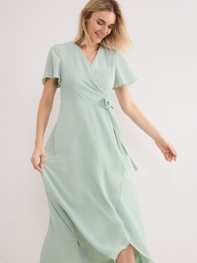 Phase Eight Phase Eight Women's Julissa Tie-Detail Maxi Wrap Dress in Mint - 2