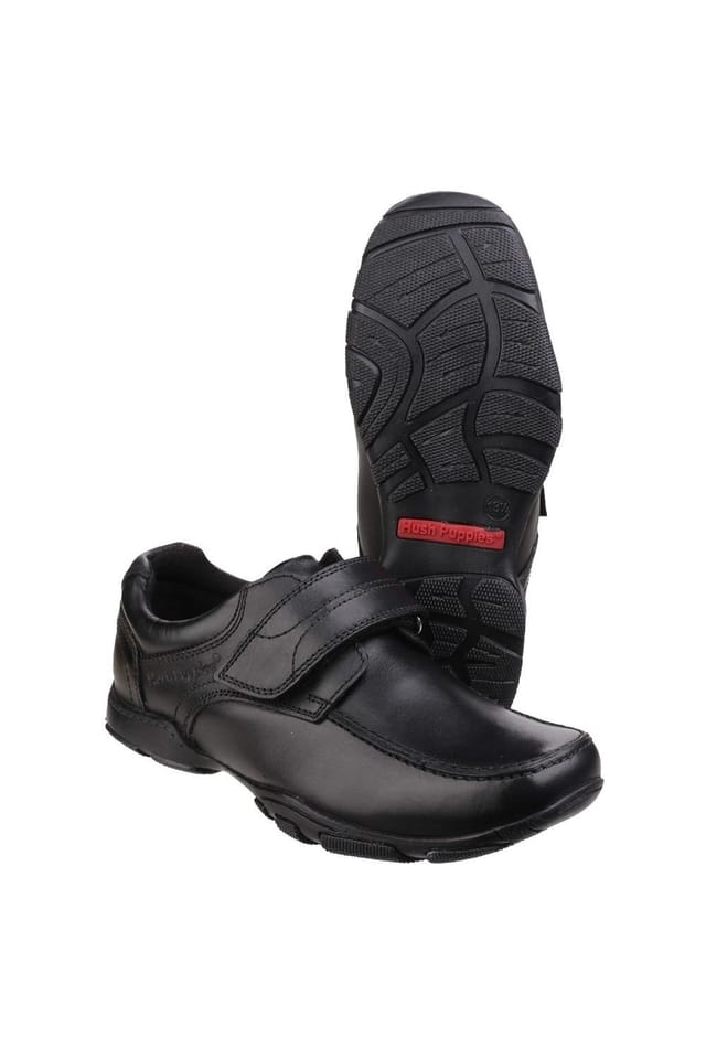 Hush Puppies Hush Puppies Men's Freddy 2 Junior School Shoe in Black - 3
