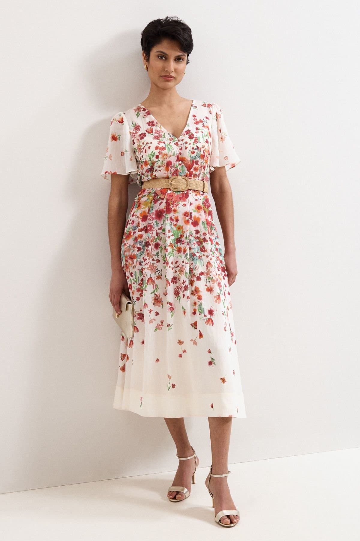 Phase Eight Phase Eight Women's Lovette Floral Dress in Cream