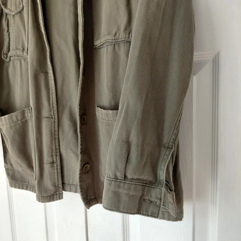Topshop Topshop women's Khaki denim jacket size 10