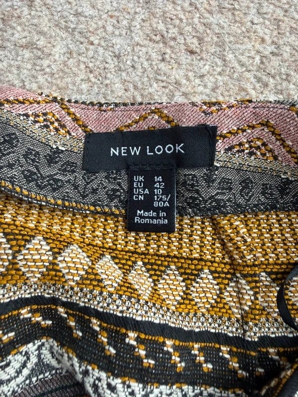 New Look Multi Embroidered Mini Skirt