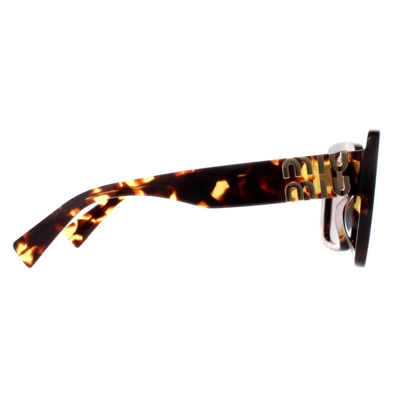 Miu Miu Miu Miu Women's Square Honey Havana Dark Brown MU10YS - 4