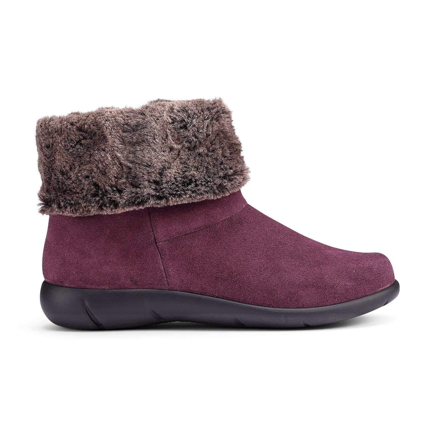 Hotter Hotter Women's 'Romance II' Ankle Boots in Maroon