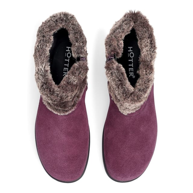 Hotter Hotter Women's 'Romance II' Ankle Boots in Maroon - 3