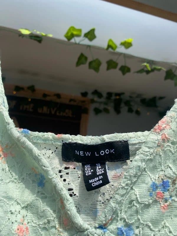 New Look Mint green flower bodysuit