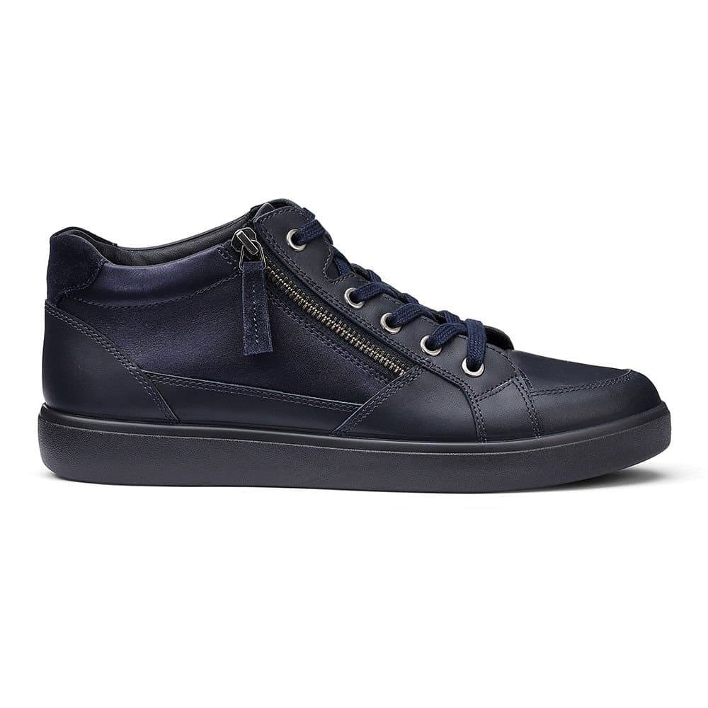 Hotter Hotter Women's Wide Fit 'Rapid' Hi-Top Trainers in Navy