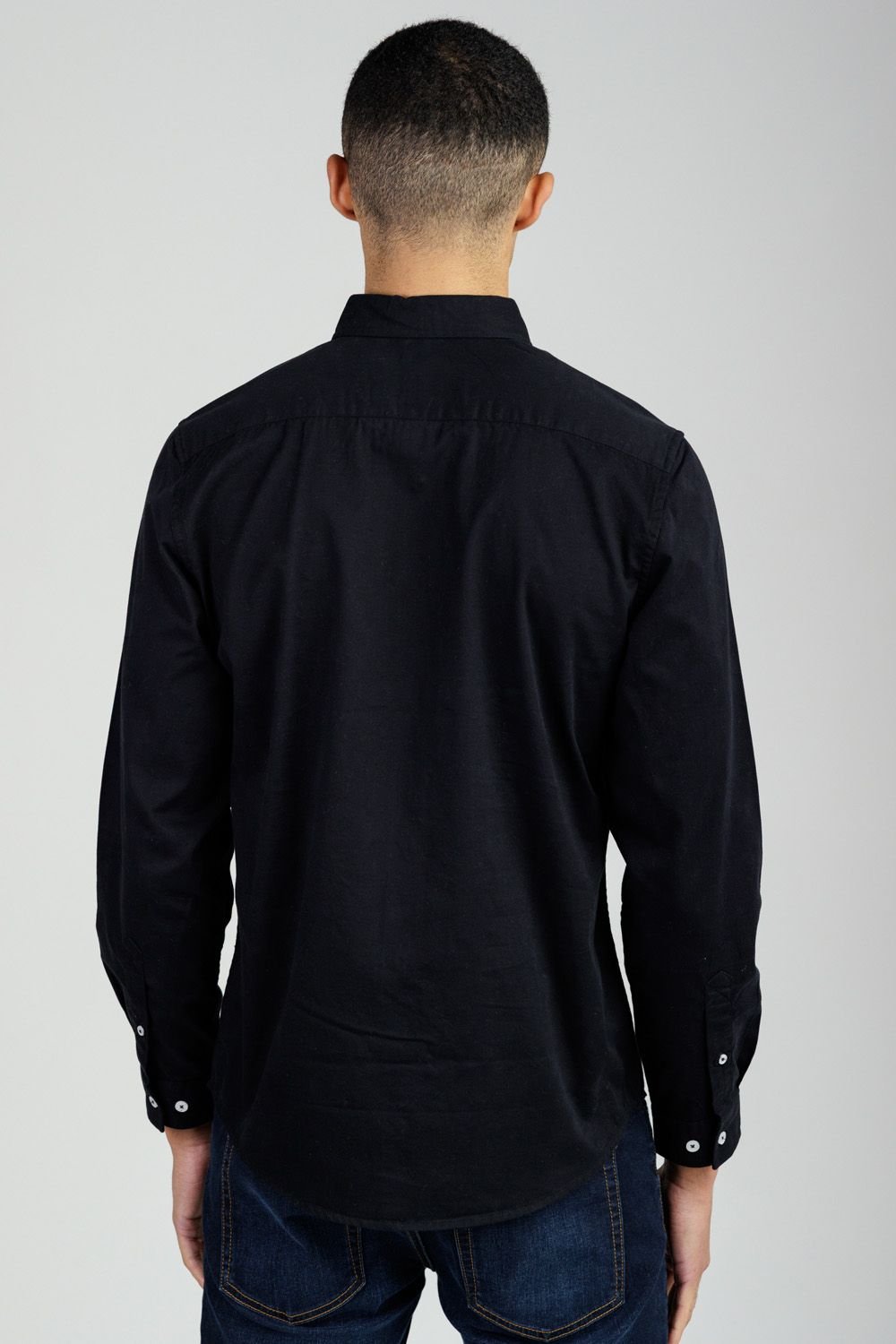 Tokyo Laundry Tokyo Laundry Men's Cotton Oxford Long Sleeve Shirt in Black - 2