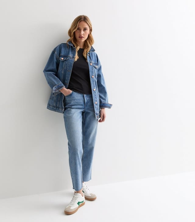 New Look Women's Black Soft Stretch-Cotton Frill-Trim T-Shirt New Look - 3