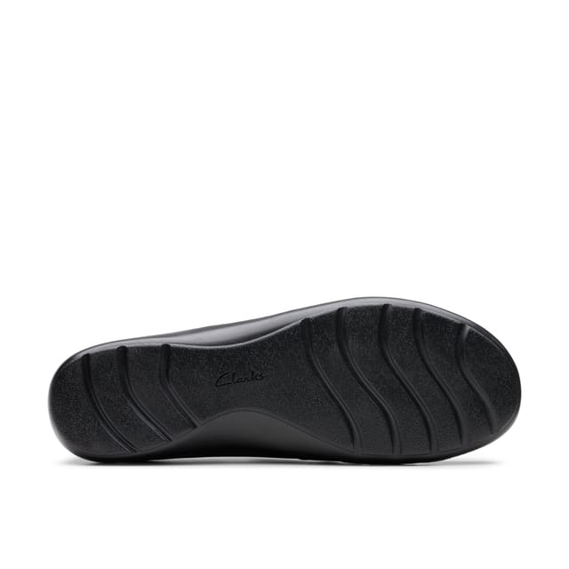 Clarks Clarks Women's Cora Aubrie Black Leather Slip Ons - 3