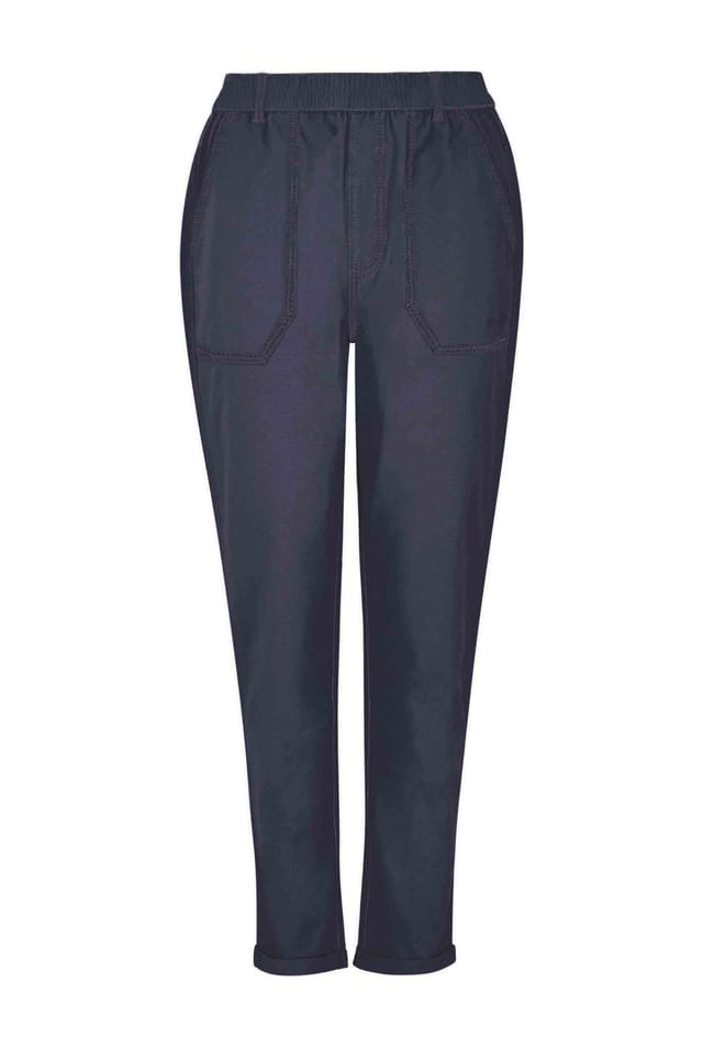 Weird Fish Weird Fish Women's Malorri Chino Trousers in Navy - 2