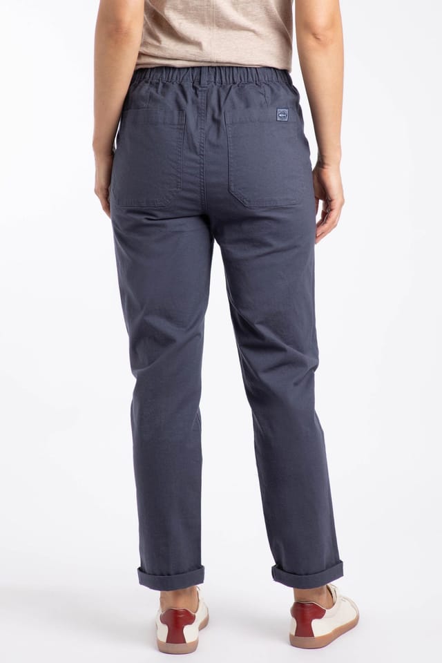 Weird Fish Weird Fish Women's Malorri Chino Trousers in Navy - 3
