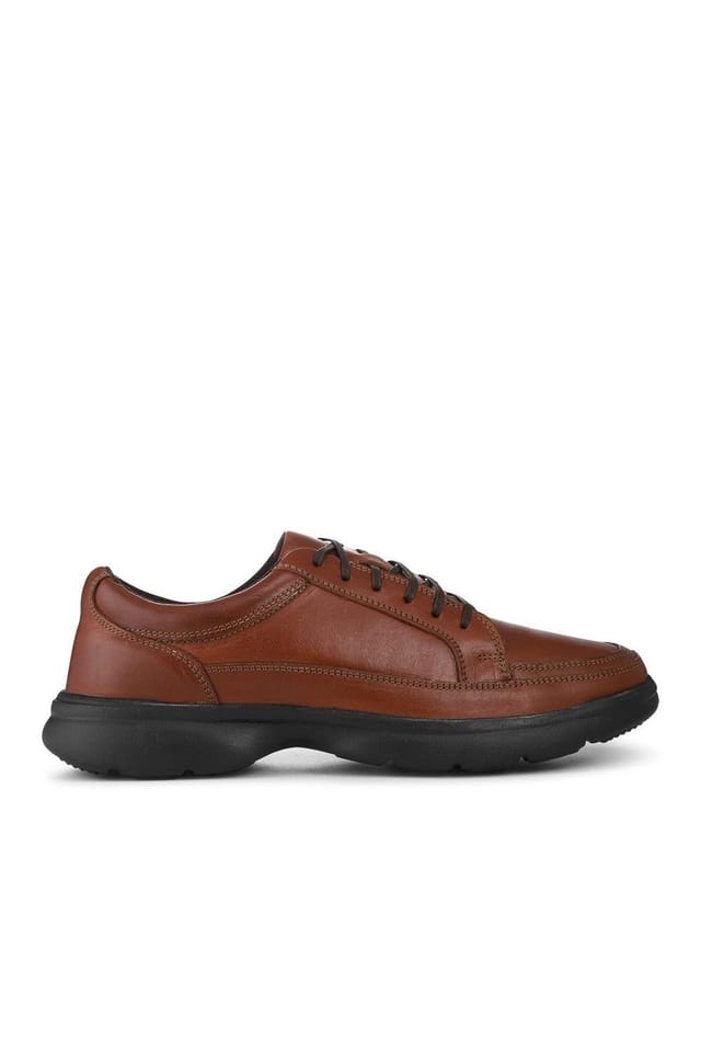 Pavers Pavers Men's Lightweight Cushioned Casual Laced Shoes in Tan - 2