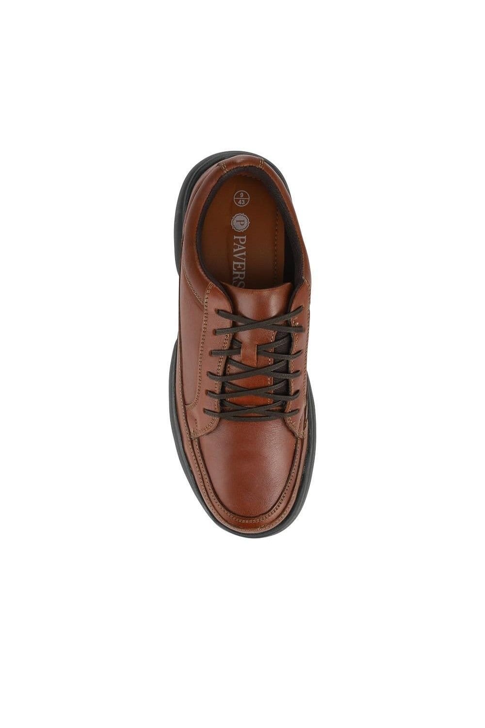 Pavers Pavers Men's Lightweight Cushioned Casual Laced Shoes in Tan - 4
