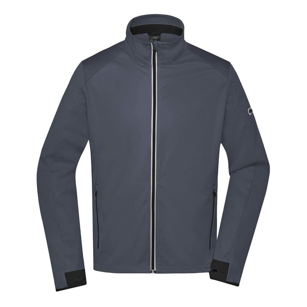 James and Nicholson James and Nicholson Men's Sports Soft Shell Jacket in Dark Grey