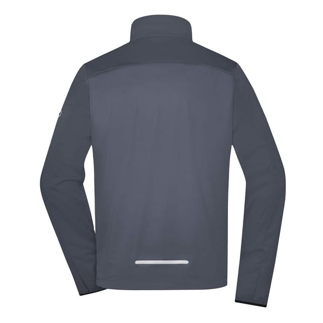 James and Nicholson James and Nicholson Men's Sports Soft Shell Jacket in Dark Grey - 2