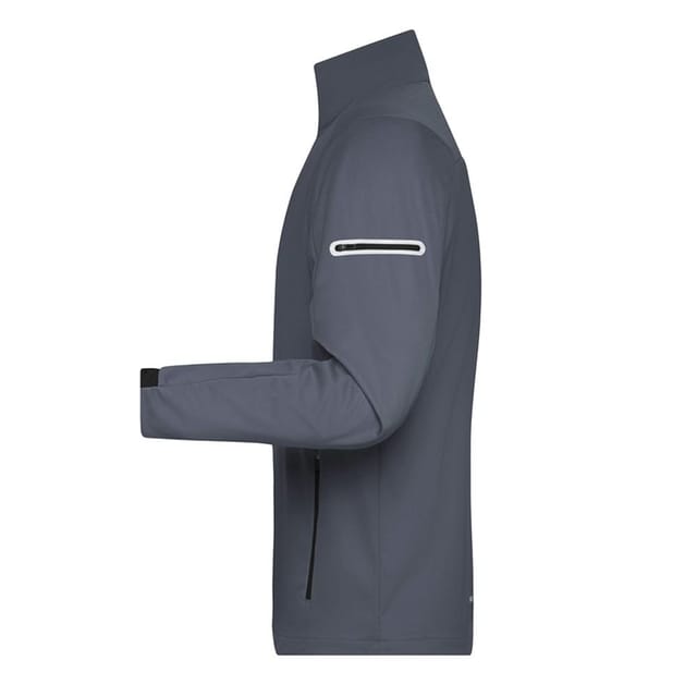 James and Nicholson James and Nicholson Men's Sports Soft Shell Jacket in Dark Grey - 3