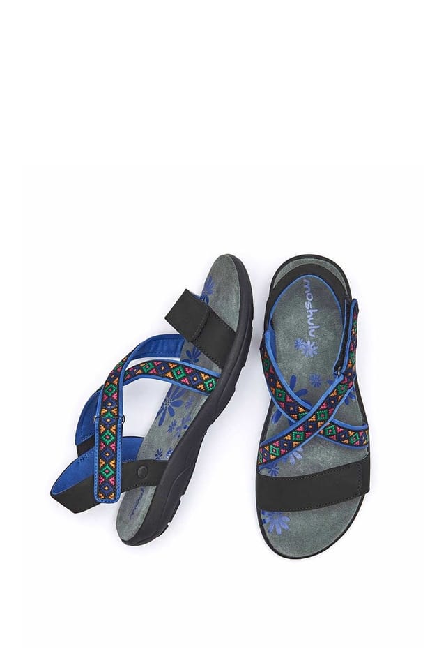 Moshulu Moshulu Women's 'Teign' Adjustable Activity Sandals in Black - 2